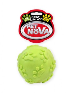 Hundespielzeug Kauspielzeug SOUNDBALL-YL Ball mit Tone Minze Aroma 6cm gelb