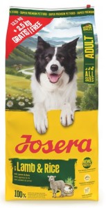 Josera Lamb & Rice 12,5kg  + 2,5 kg GRATIS