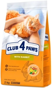 CLUB 4 PAWS PREMIUM für Katzen mit Kaninchen 2 kg