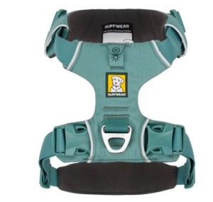 Ruffwear Front Range Hundegeschirr M River Rock Green Anti-Zug Reflektierend