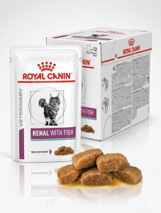 12x85g Royal Canin Veterinary Diet Renal Fish – Diät-Nassfutter für Katzentein