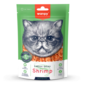 WANPY für Katzen - gefriergetrocknete Garnelen 20 g