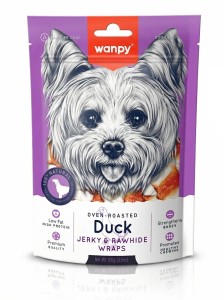 WANPY für Hunde: Duck Jerky & Rawhide Wraps 100 g