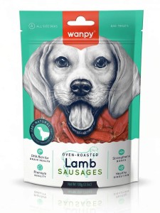 WANPY für Hunde: Lammwürstchen, 100 g