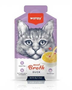 WANPY für Katzen „Meat Broth Duck“ 50 g Entenbrühe
