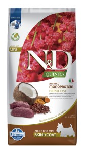 Farmina N&D; Dog QUINOA Skin & Coat Venison & Coconut Adult Mini 7 kg