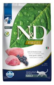 Farmina N&D; Cat PRIME Lamm & Heidelbeere für ausgewachsene Katzen 5 kg