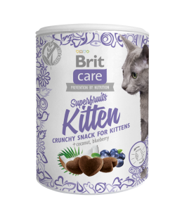 Brit Care Cat Snack Superfruits Kitten Huhn Kokos 100g