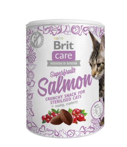 Brit Care Cat Snack Superfruits Salmon Sterilised 100g