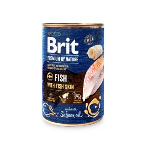 BRIT PREMIUM BY NATURE Fisch & Fischhaut 400 g Dose