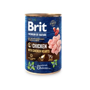 BRIT PREMIUM BY NATURE Huhn & Herzen, 400 g Dose