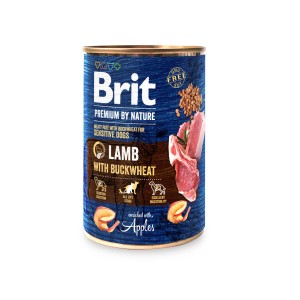 BRIT PREMIUM BY NATURE Lamm & Buchweizen, 400 g Dose