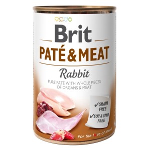 BRIT PATE & MEAT RABBIT 400 g Dose