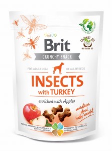 Brit Care Hundeleckerlis Insekten & Truthahn 200g – Snacks mit Apfel