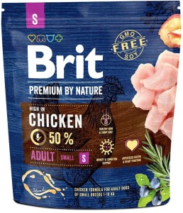 Brit Premium by Nature S Adult 1kg – Hundefutter für kleine Rassen mit Huhn