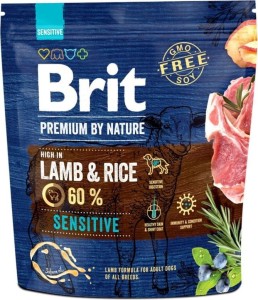 Brit Premium by Nature Sensitive Lamb 1kg – Hundefutter für empfindliche Hunde mit Lamm
