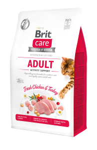 Brit Care Cat Activity Support Grain-Free Trockenfutter für Aktive Katzen 2kg