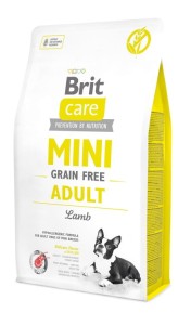Brit Care Mini Adult Lamb Grain-Free Trockenfutter für Kleine Hunderassen 2kg