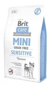 Brit Care Mini Sensitive Grain-Free Trockenfutter Hirsch für Kleine Hunderassen 2kg