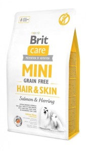 Brit Care Mini Hair & Skin Grain-Free Trockenfutter Lachs & Hering Hunde 2kg