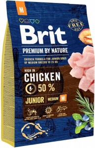 Brit Premium by Nature Junior M 3kg - Trockenfutter für junge Hunde