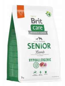 Brit Care Hypoallergenic Senior Lamb & Rice 3kg - Trockenfutter für Hunde