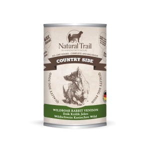 400g Natural Trail COUNTRY SIDE Super Premium Nassfutter für Hunde Hundefutter Dose