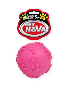 Hundespielzeug Kauspielzeug SOUNDBALL-PI Ball mit Tone Minze Aroma 6cm rosa