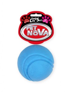 Hundespielzeug Kauspielzeug BALL5-BL Tennisball Rindfleisch Geschmack 5cm blau