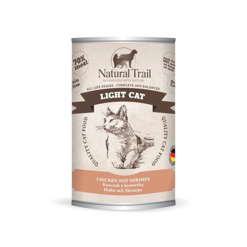 netfutter-NATURAL-TRAIL-Light-Cat-HUHN-SHRIMPS-Katzefutter-Nasfutter-Dose-400g.jpg
