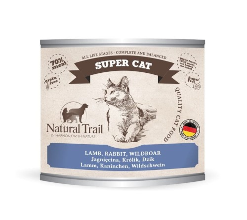 netfutter-NATURAL-TRAIL-Super-Cat-Lamm-Kaninchen-Wildschwein-Katzefutter-Nasfutter-Dose-200g.jpg