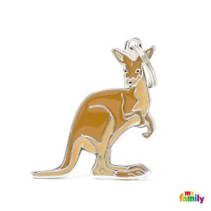 Hundemarke My Family Wild WILDTIERE Adressanhänger mit Gravur Känguru