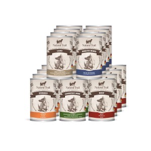 20 x 400g NATURAL TRAIL Verschiedene Sorten, Hundefutter Nassfutter Dose