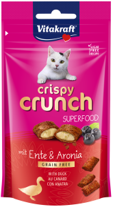 60g  VITAKRAFT Crispy Crunch mit Ente & Aronia Katzensnacks