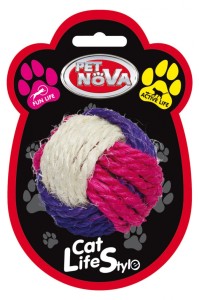 Katzenspielzeug Sisal Ball 6cm
