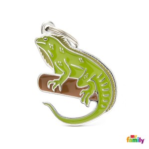 Hundemarke My Family Wild WILDTIERE Adressanhänger mit Gravur Leguan