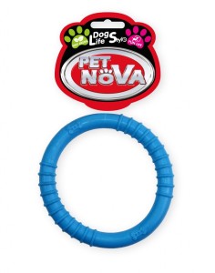 Hundespielzeug Kauspielzeug Superdental Ringo Minze Aroma 9,5cm blau