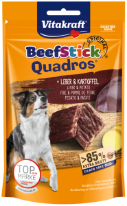 70g Vitakraft Beef Stick Quadros + Leber & Kartoffel Hundesnacks